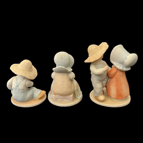 Homco Circle of Friends Bisque Figures by Masterpiece Lot of 3 Collectible 1990s - Picture 3 of 16
